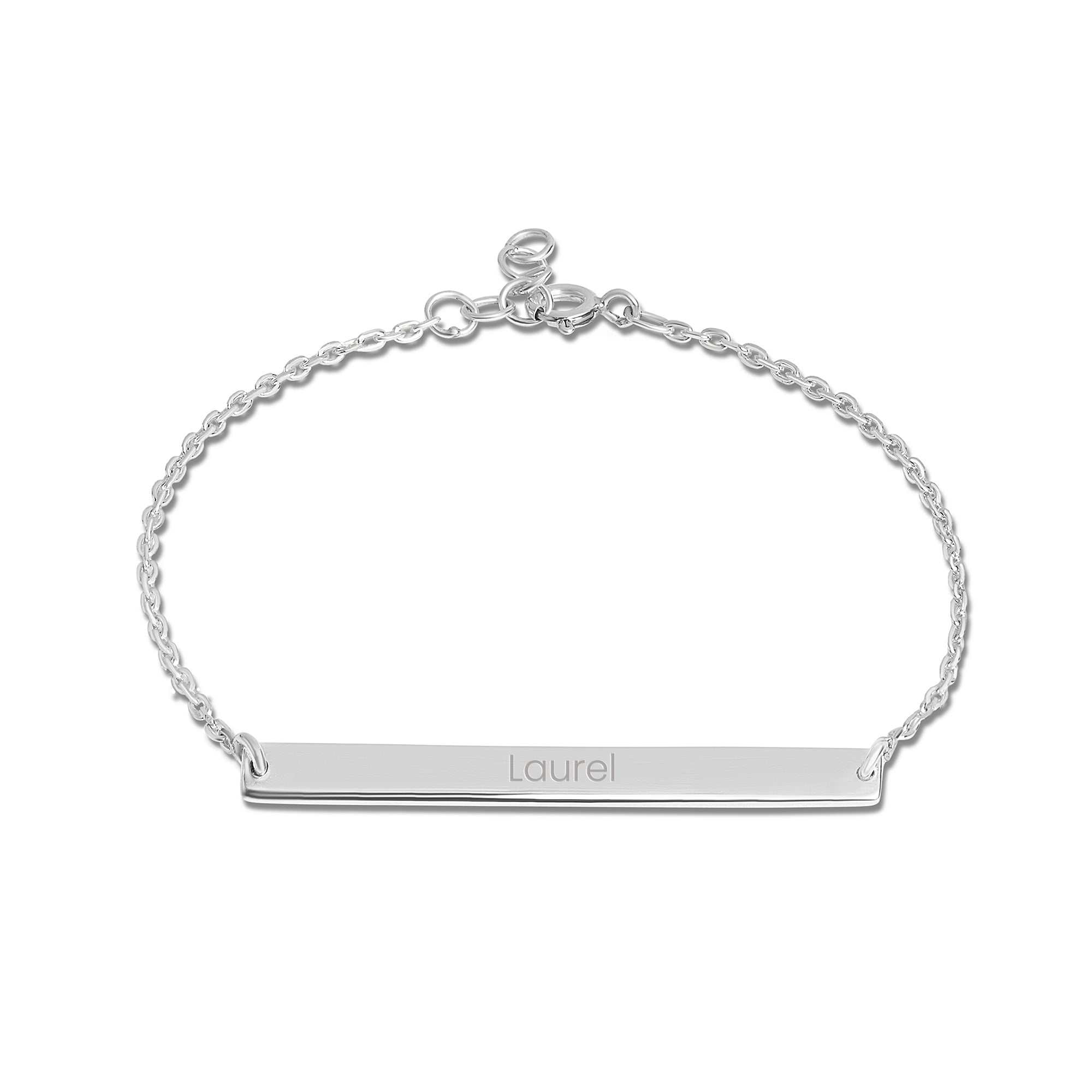 Mysha Personalized Bar Of Strength Bracelet