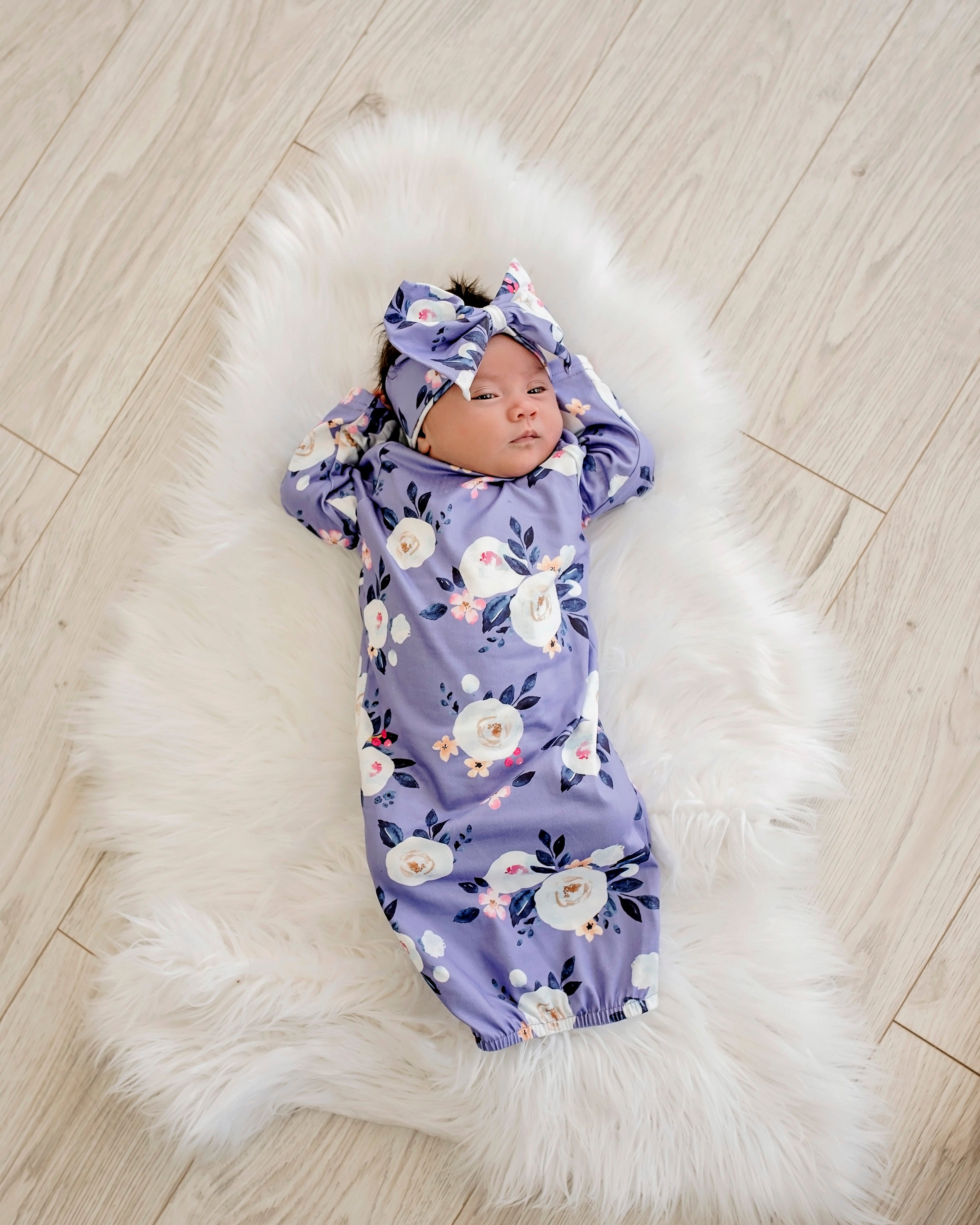 Lavender Baby Gown