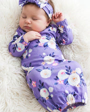Lavender Baby Gown