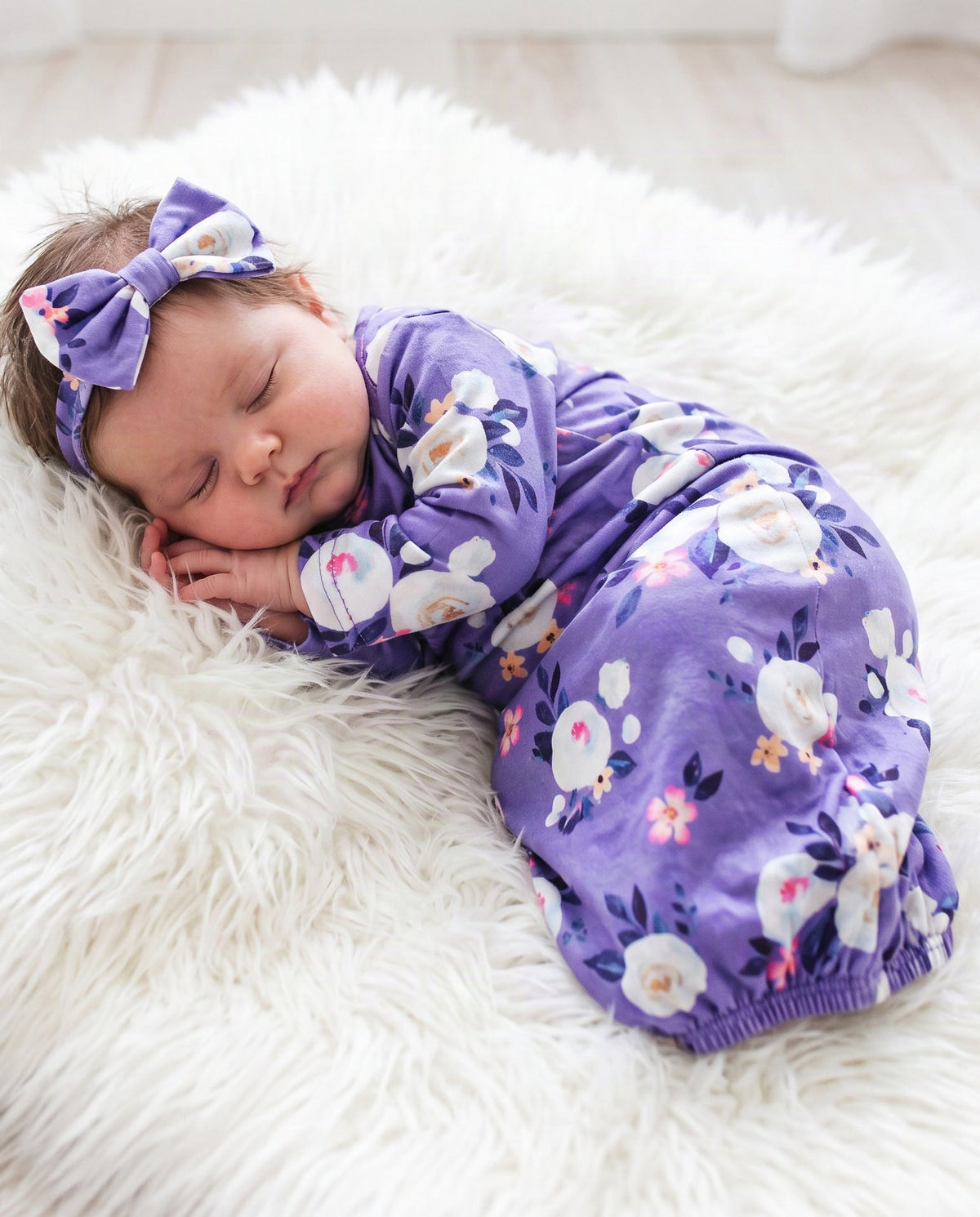 Lavender Baby Gown
