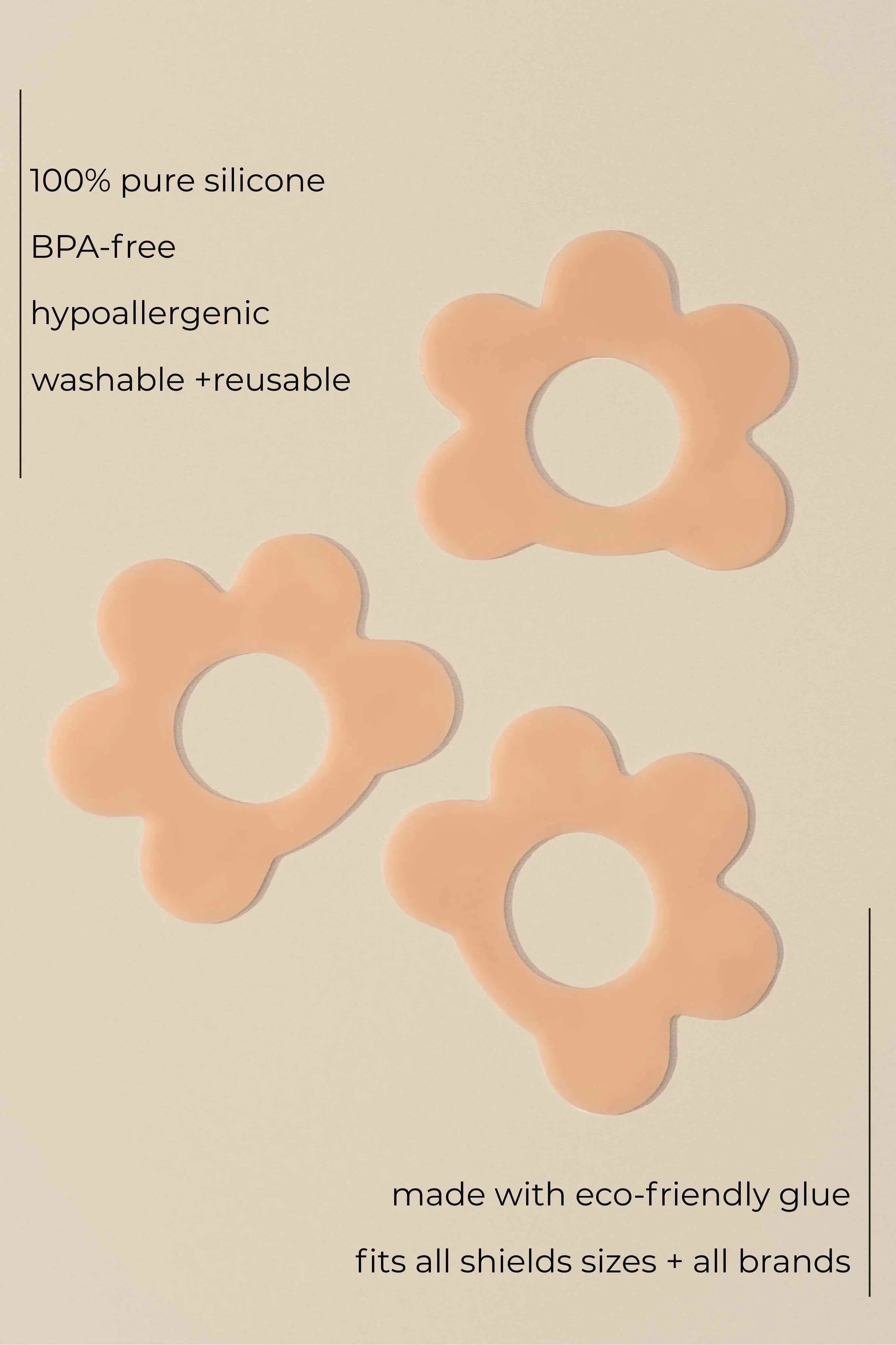 3 Pack Of Nipple Shield Stickers