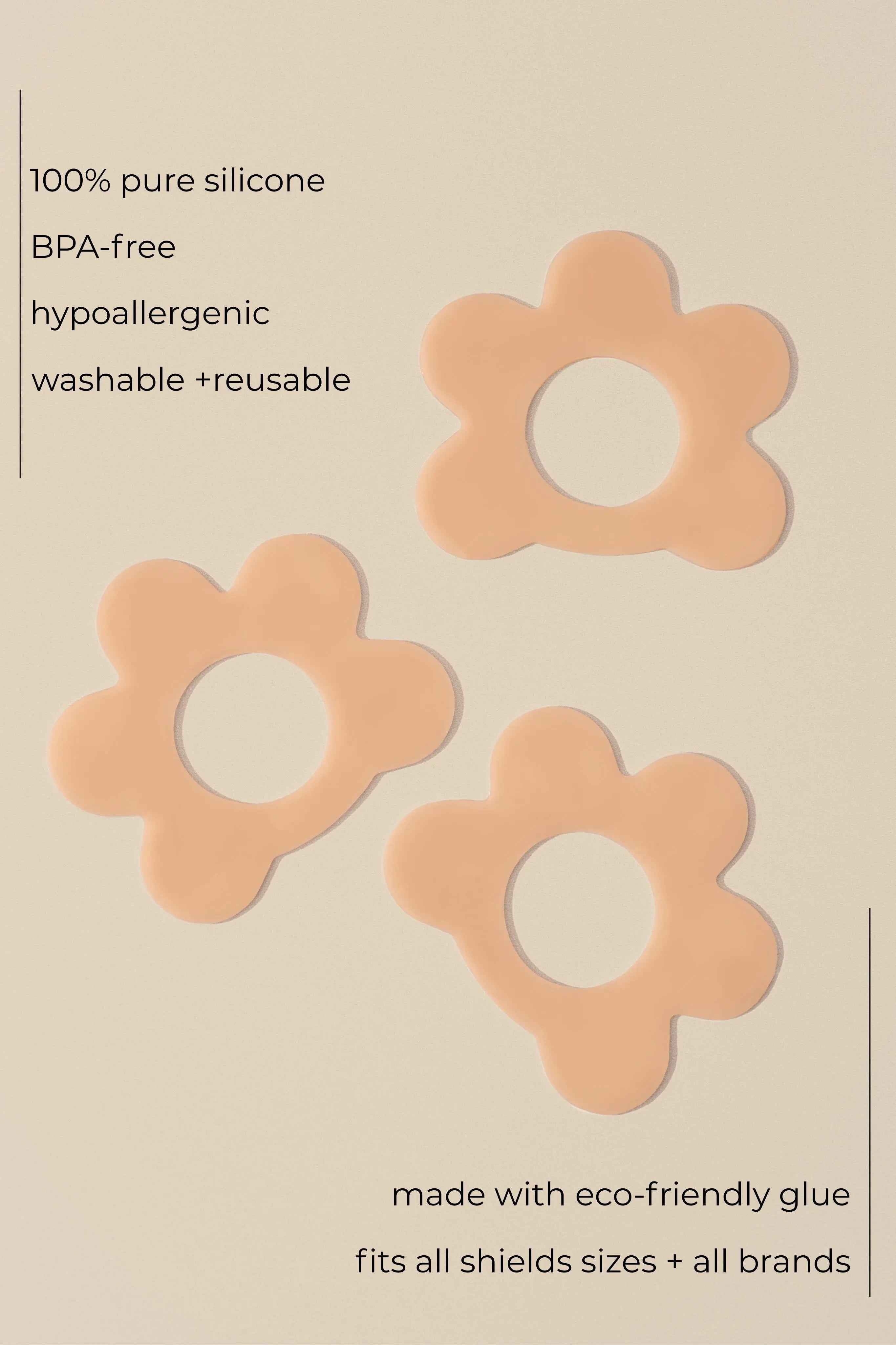 3 Pack Of Nipple Shield Stickers