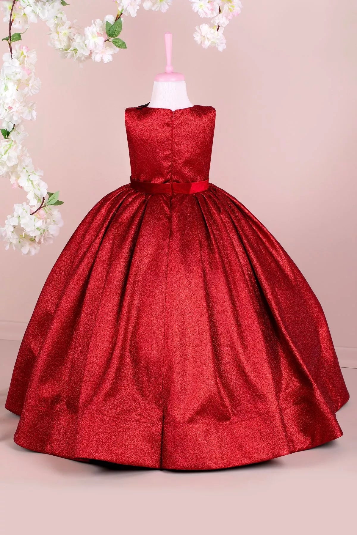 Leaf Red Party Dress