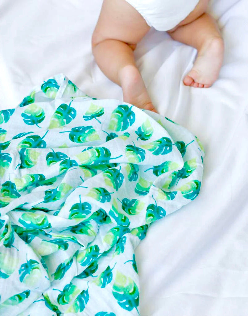 ORGANIC SWADDLE - LEAF