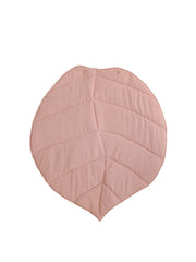 Linen Light Pink Leaf Mat