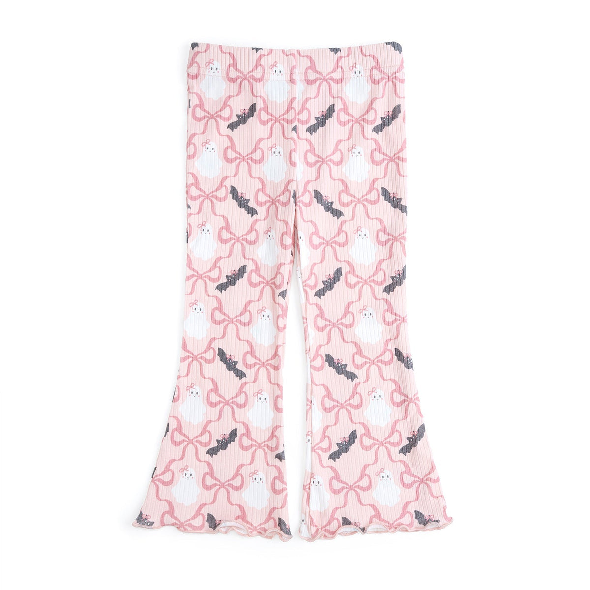 Bat And Ghost Trellis Halloween Flare Legging
