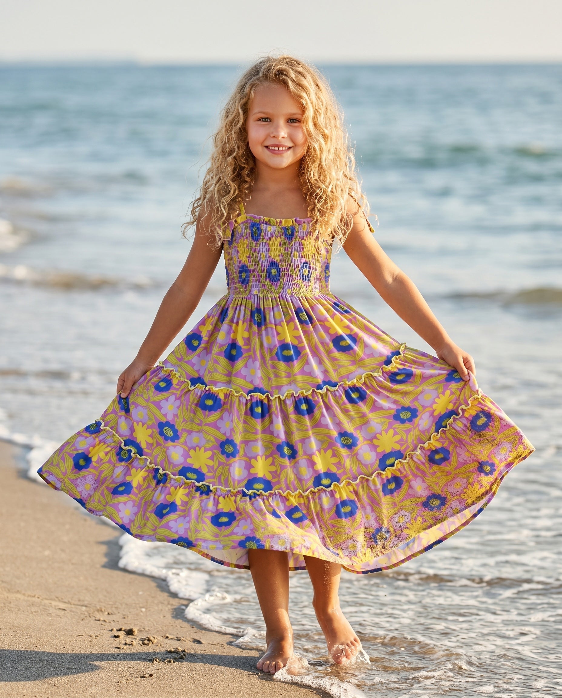 Leilani Lavender Floral Dress