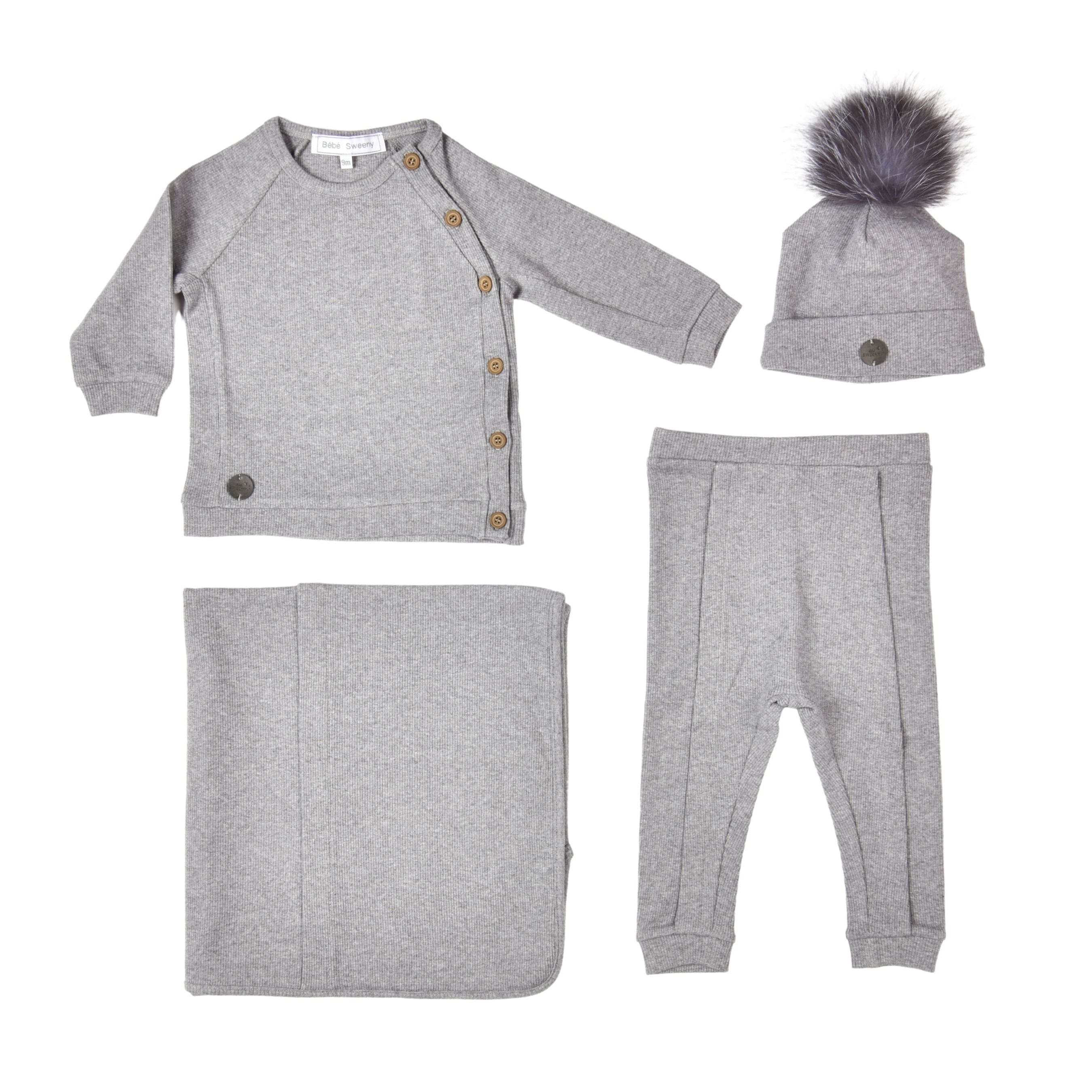 Lenny | Grey Personalised Baby Gift Set (5)
