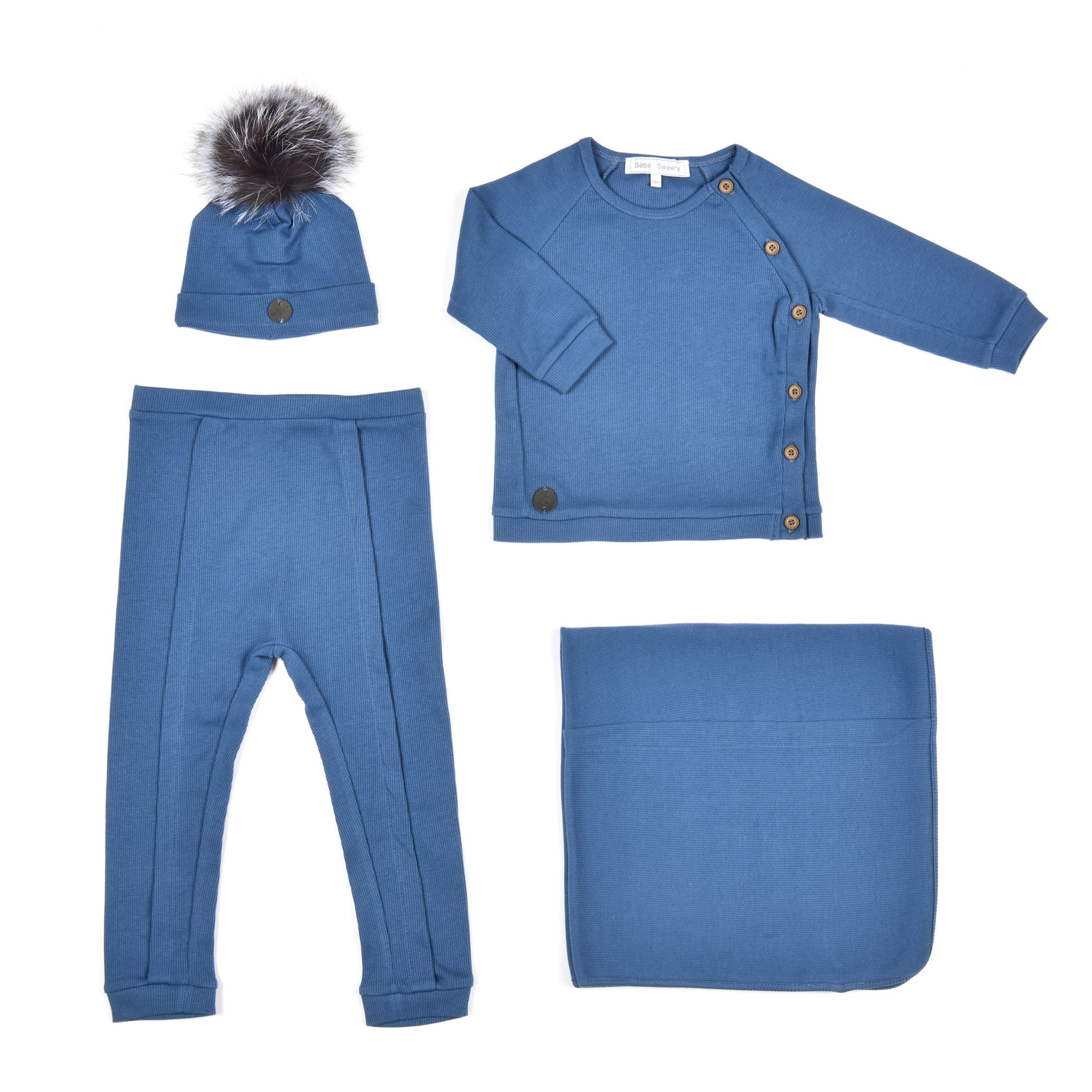 Lenny | Indigo Blue Personalised Baby Gift Set (5)