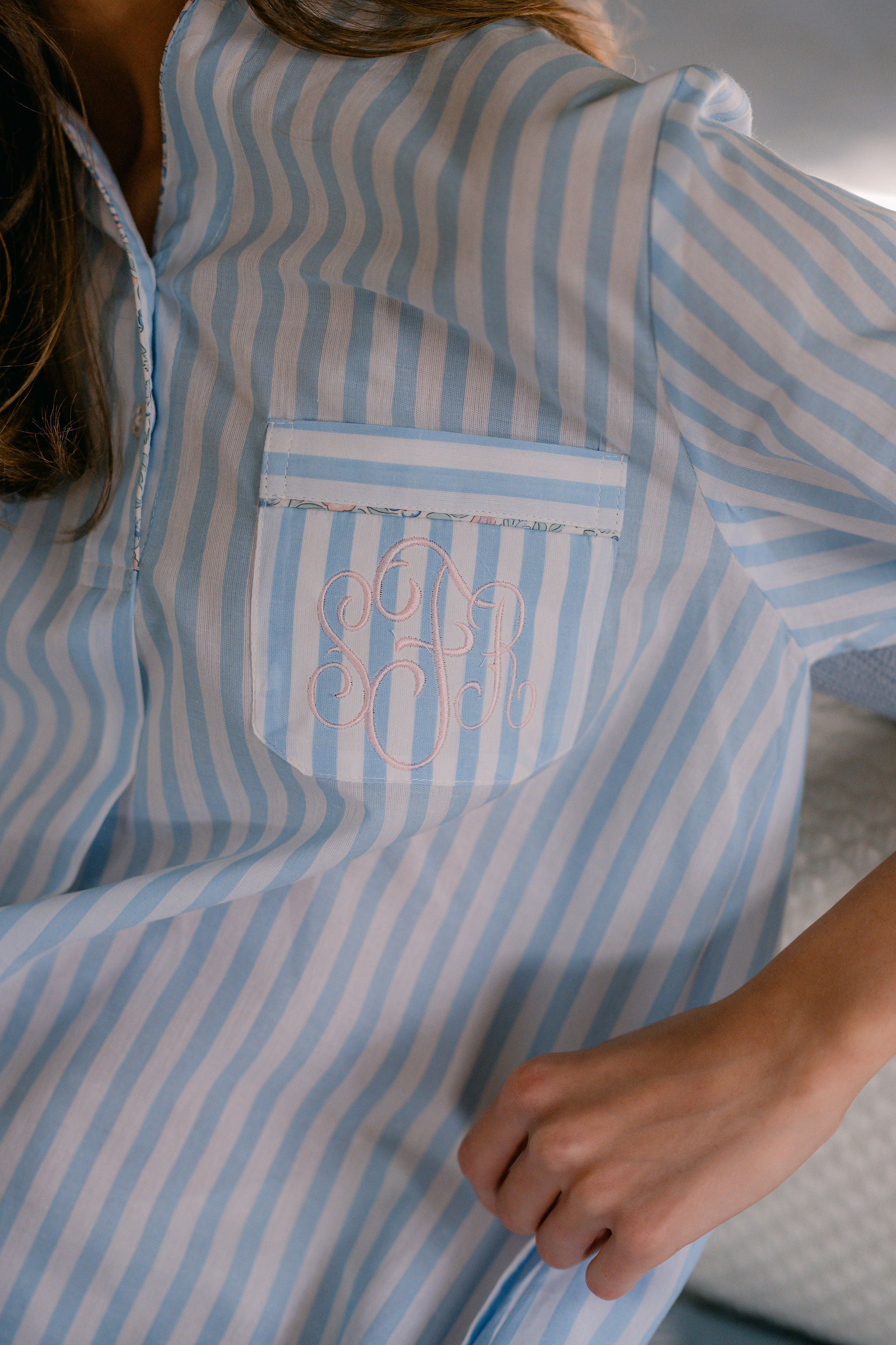 Classic Cotton Striped Nightshirt