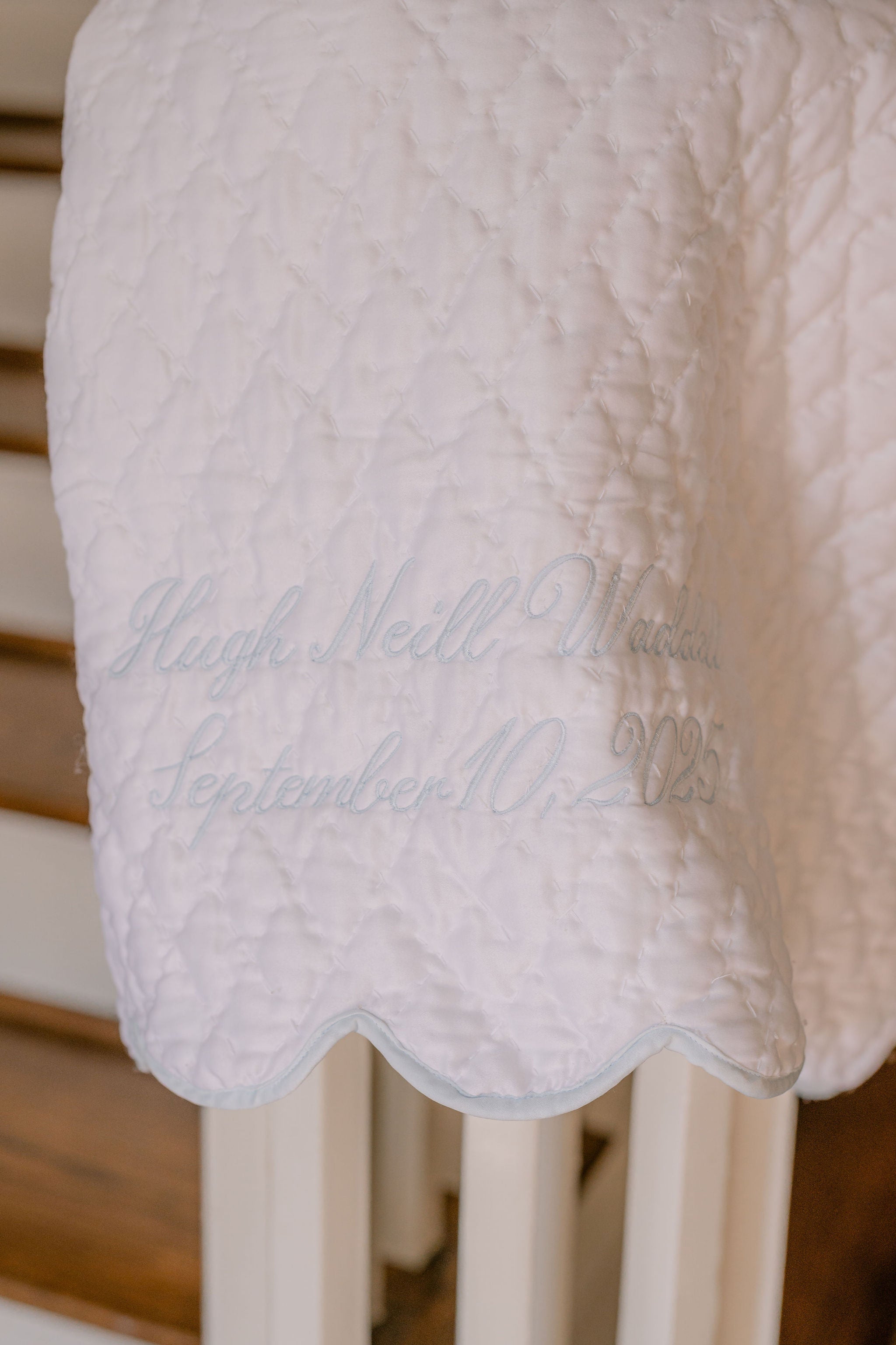 Baby Hand Quilted Satin Blanket