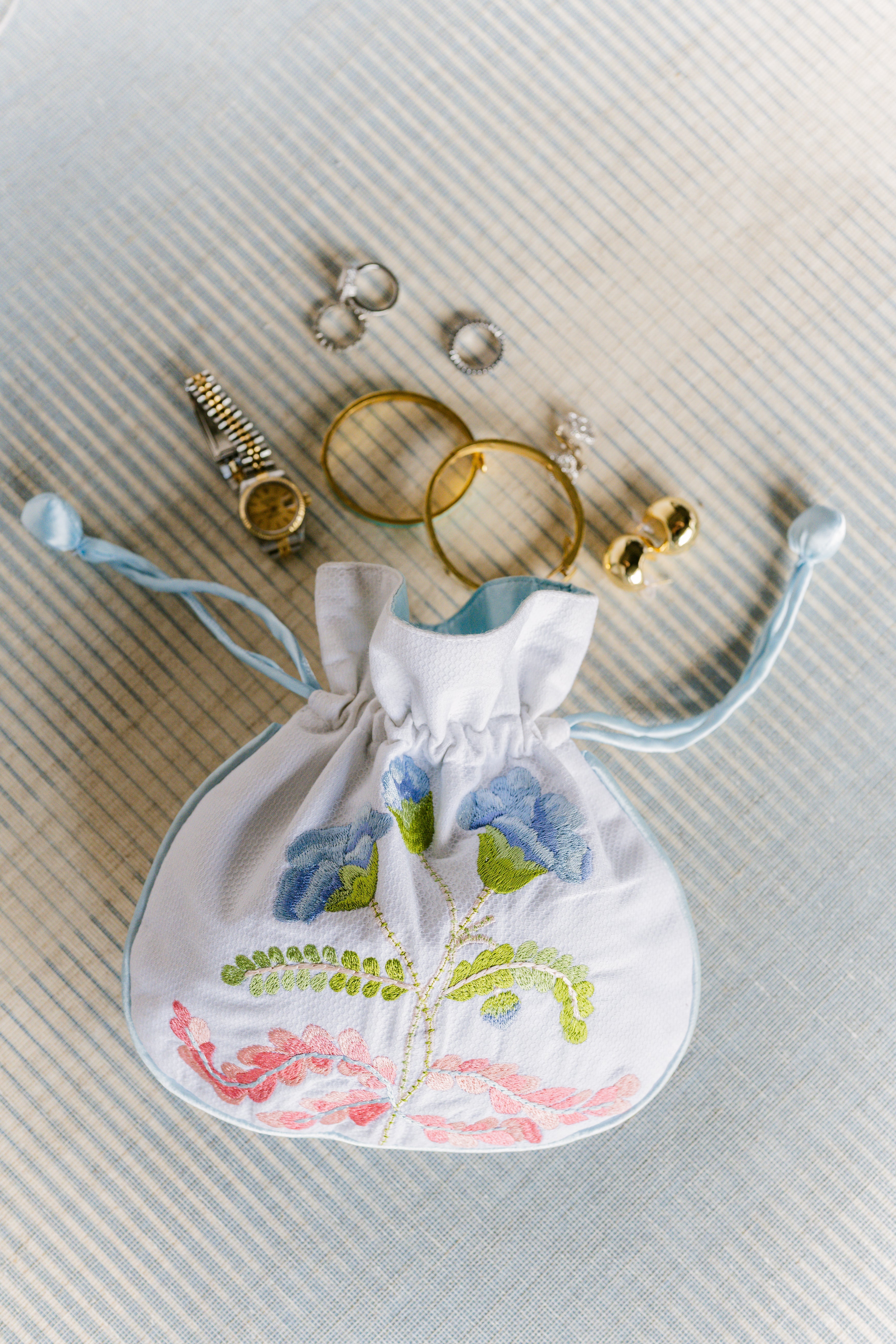 Carnation Jewelry Pouch