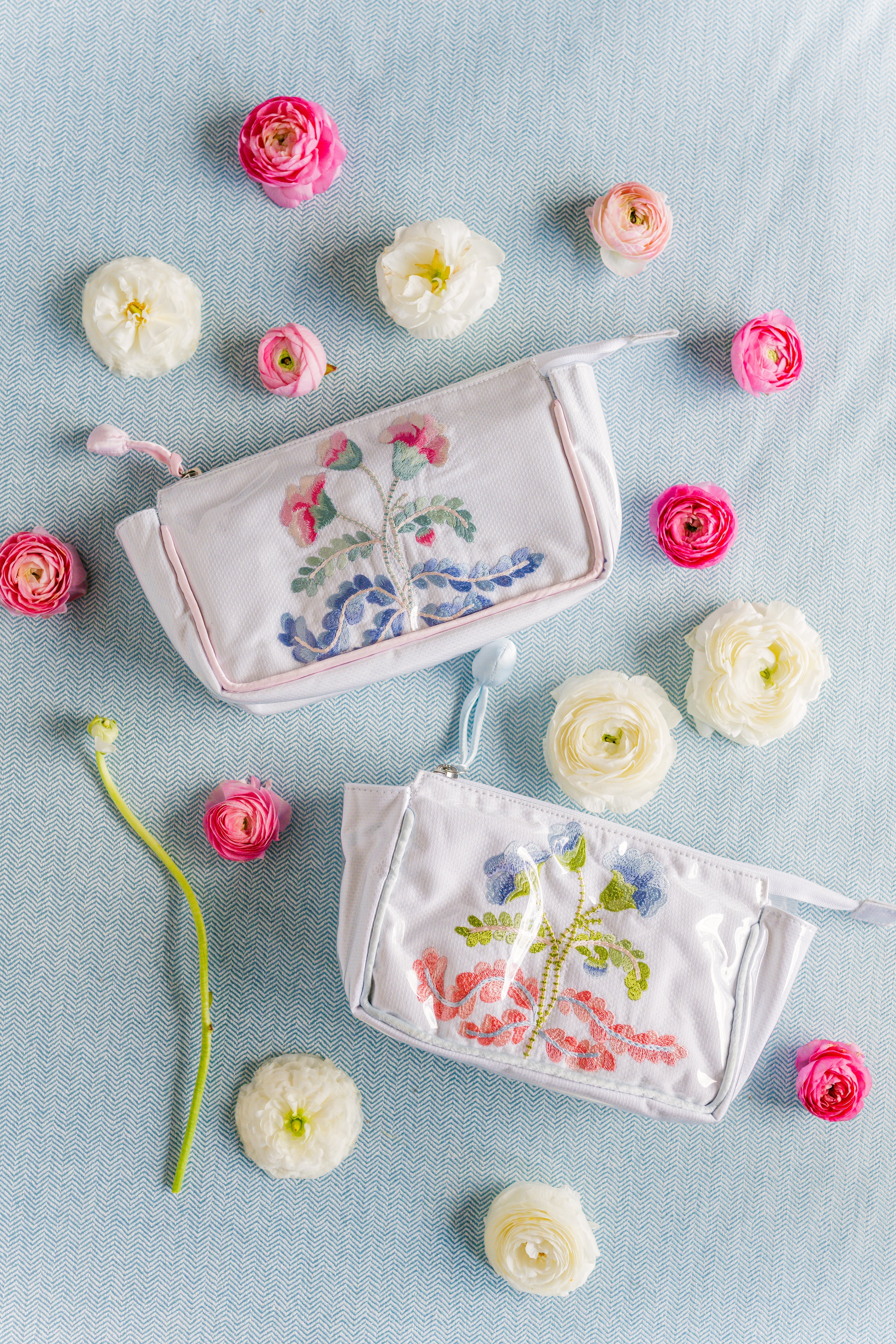 Carnation Small Makeup Bag