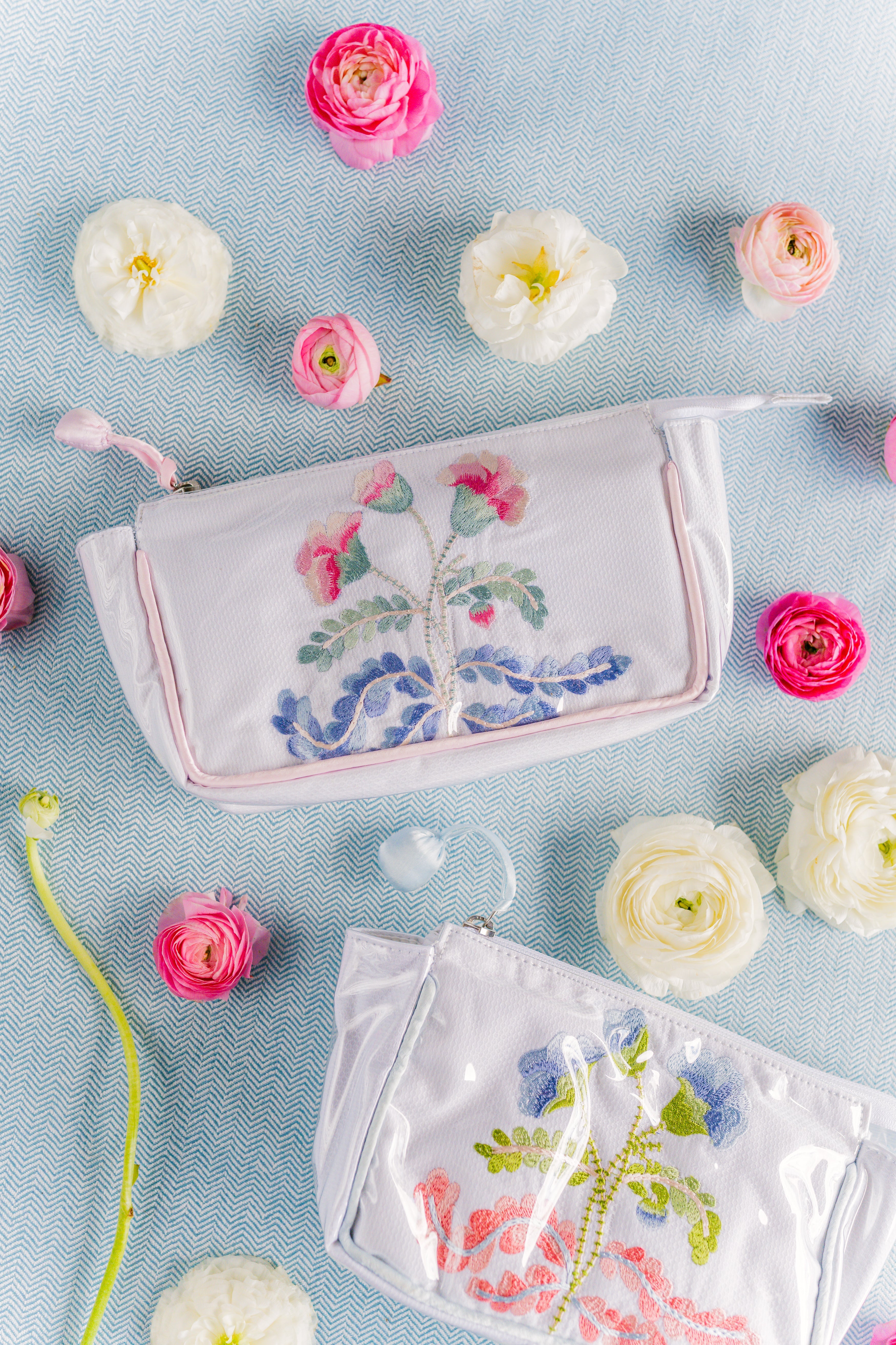 Carnation Small Makeup Bag