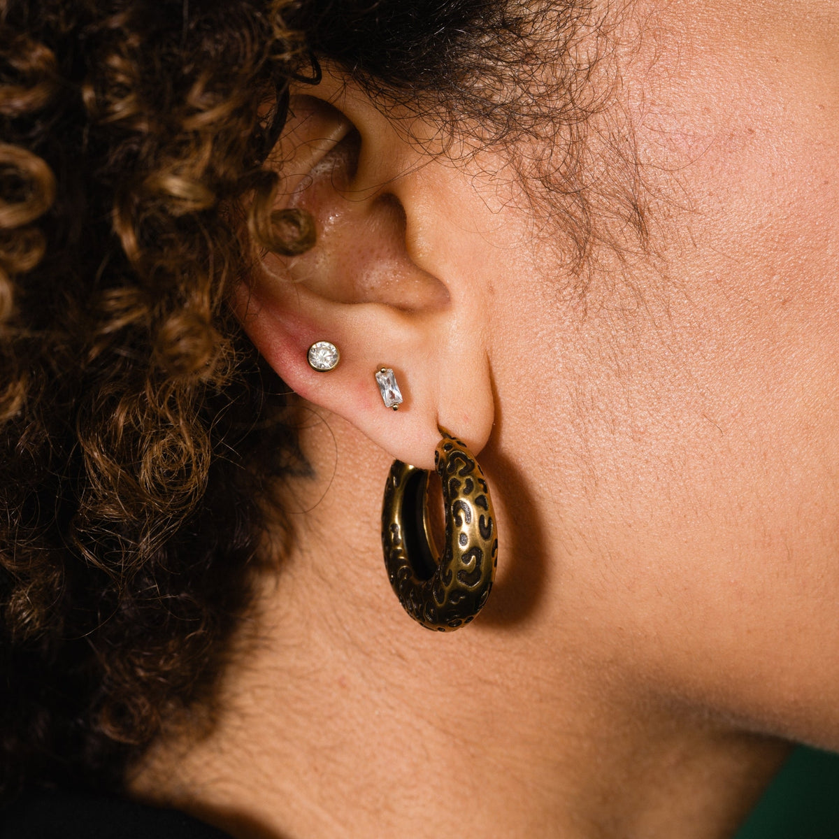 Leopard Hoops