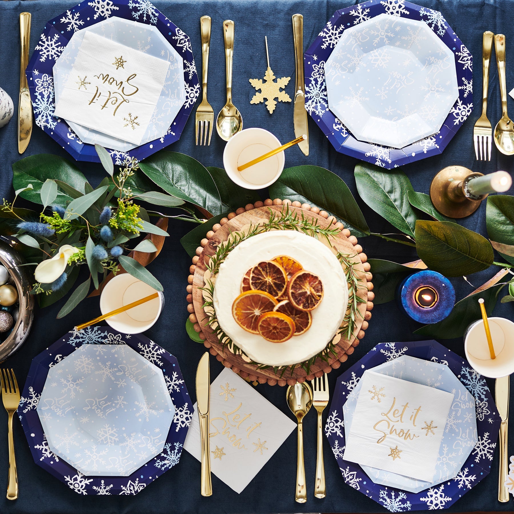 Let It Snow Small Plates (10 Per Pack)