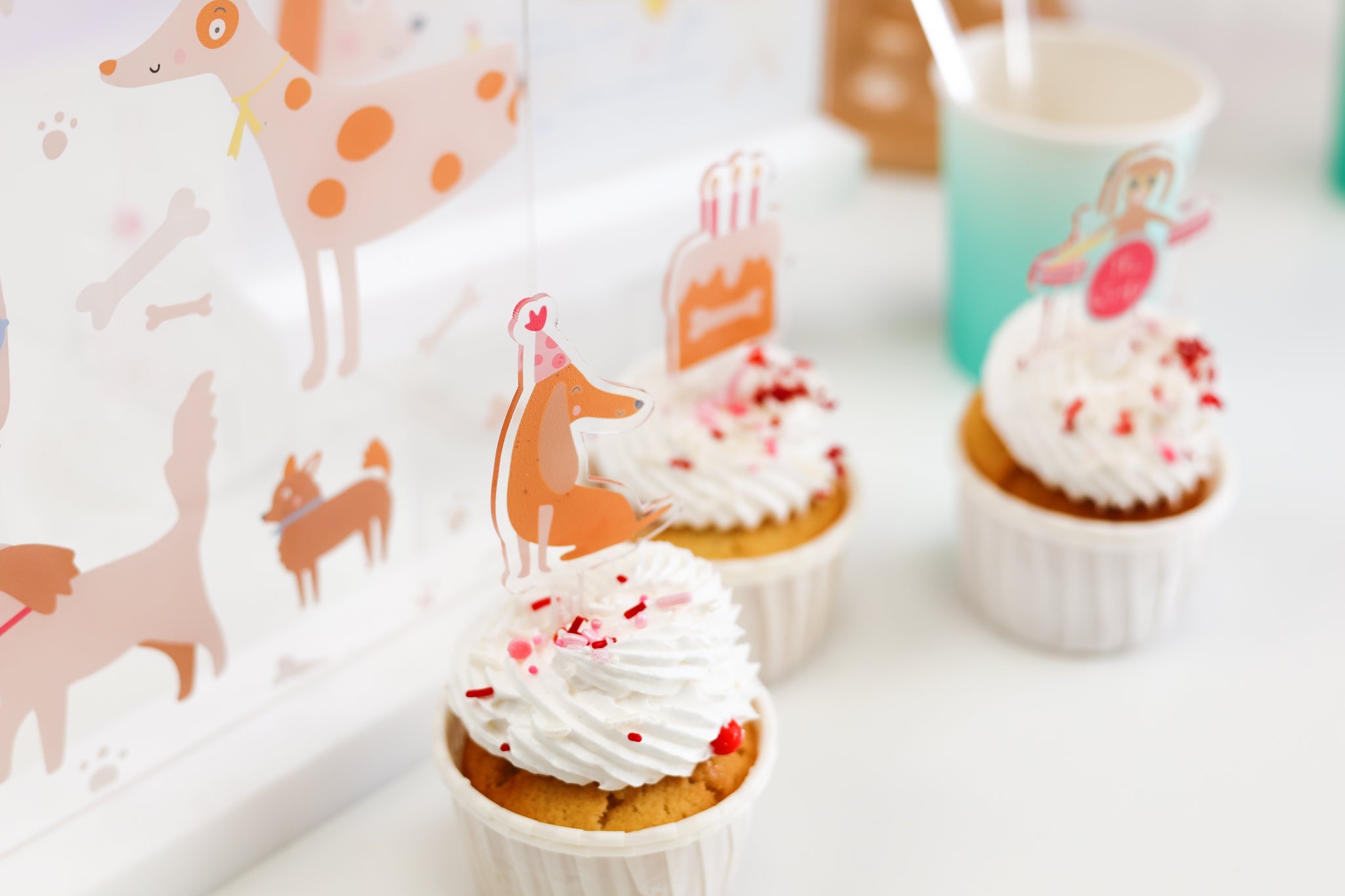 Let's Pawty Acrylic Mini Topper Set