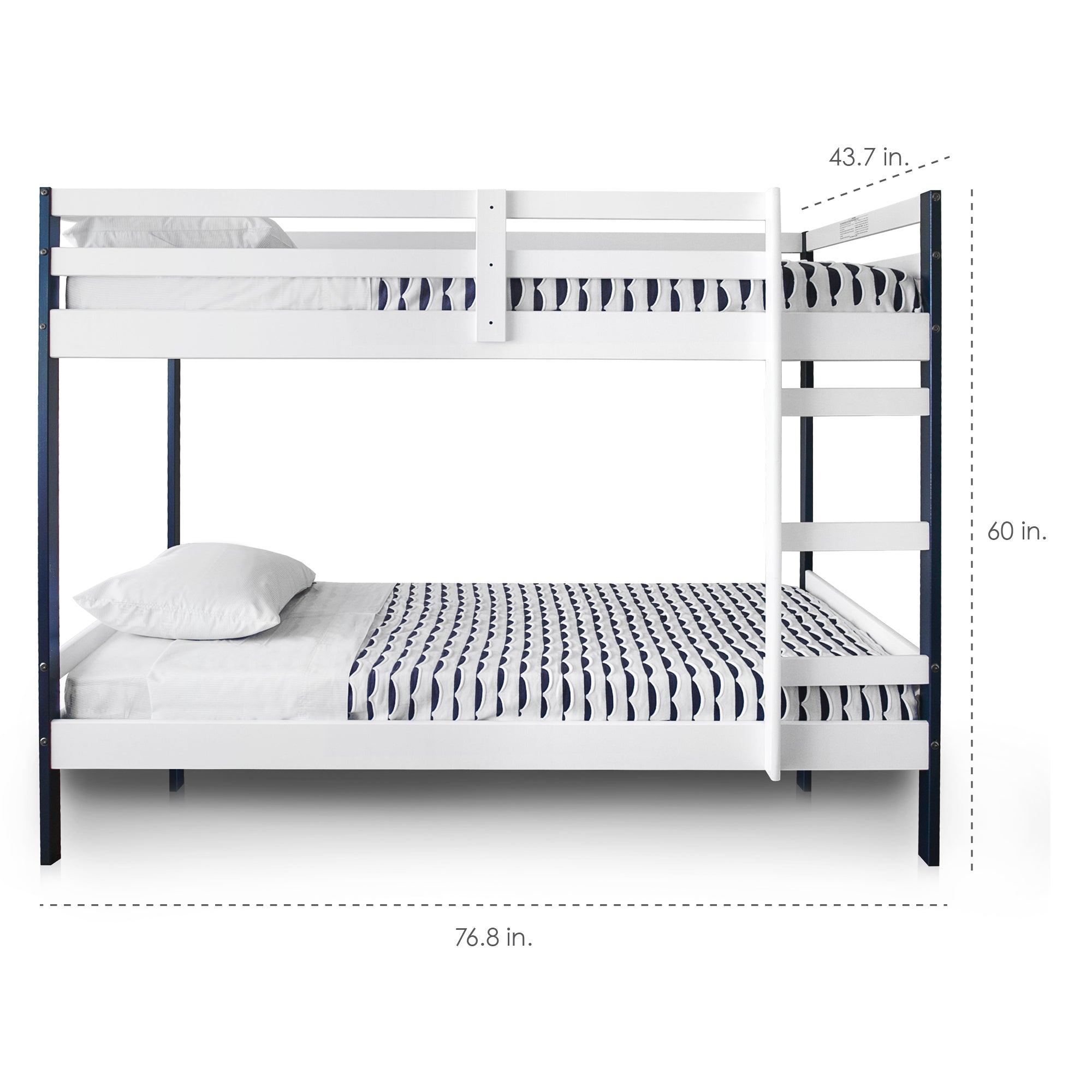 Letto Bunk Bed - Navy and White