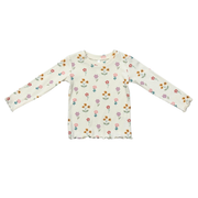 Girls Lettuce Hem Tee In Meadow Bloom