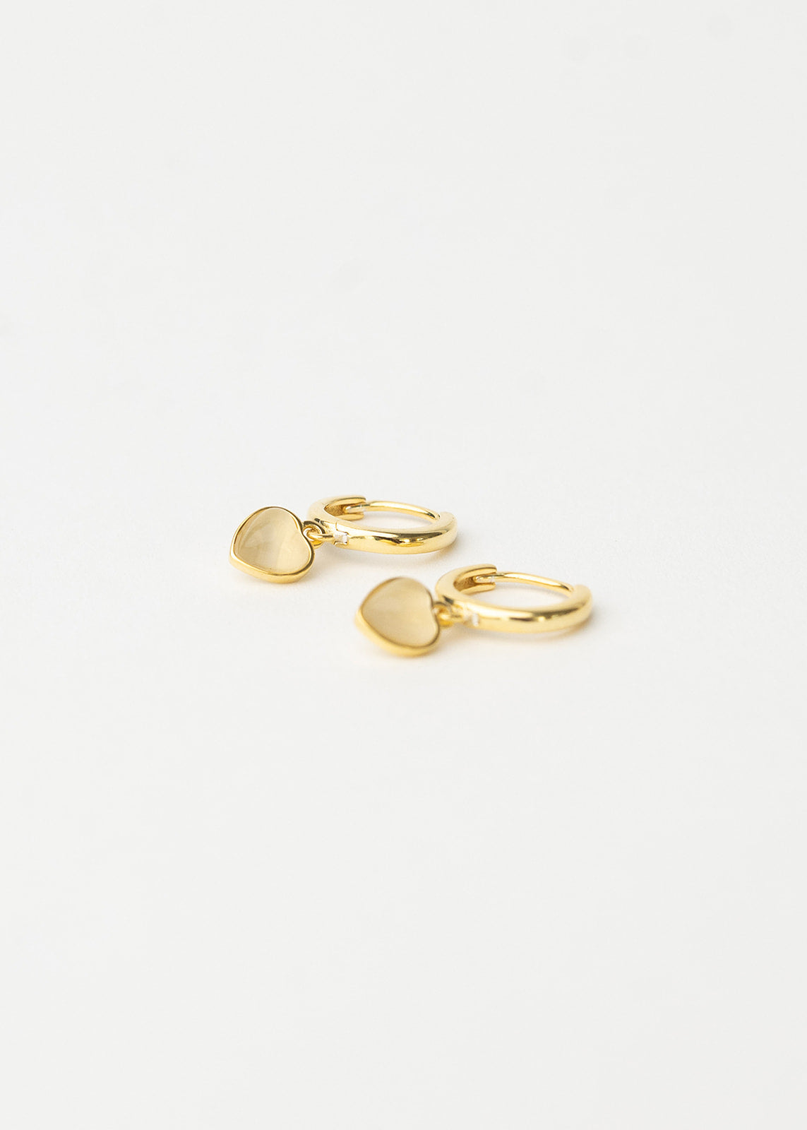 Opal Heart Earrings