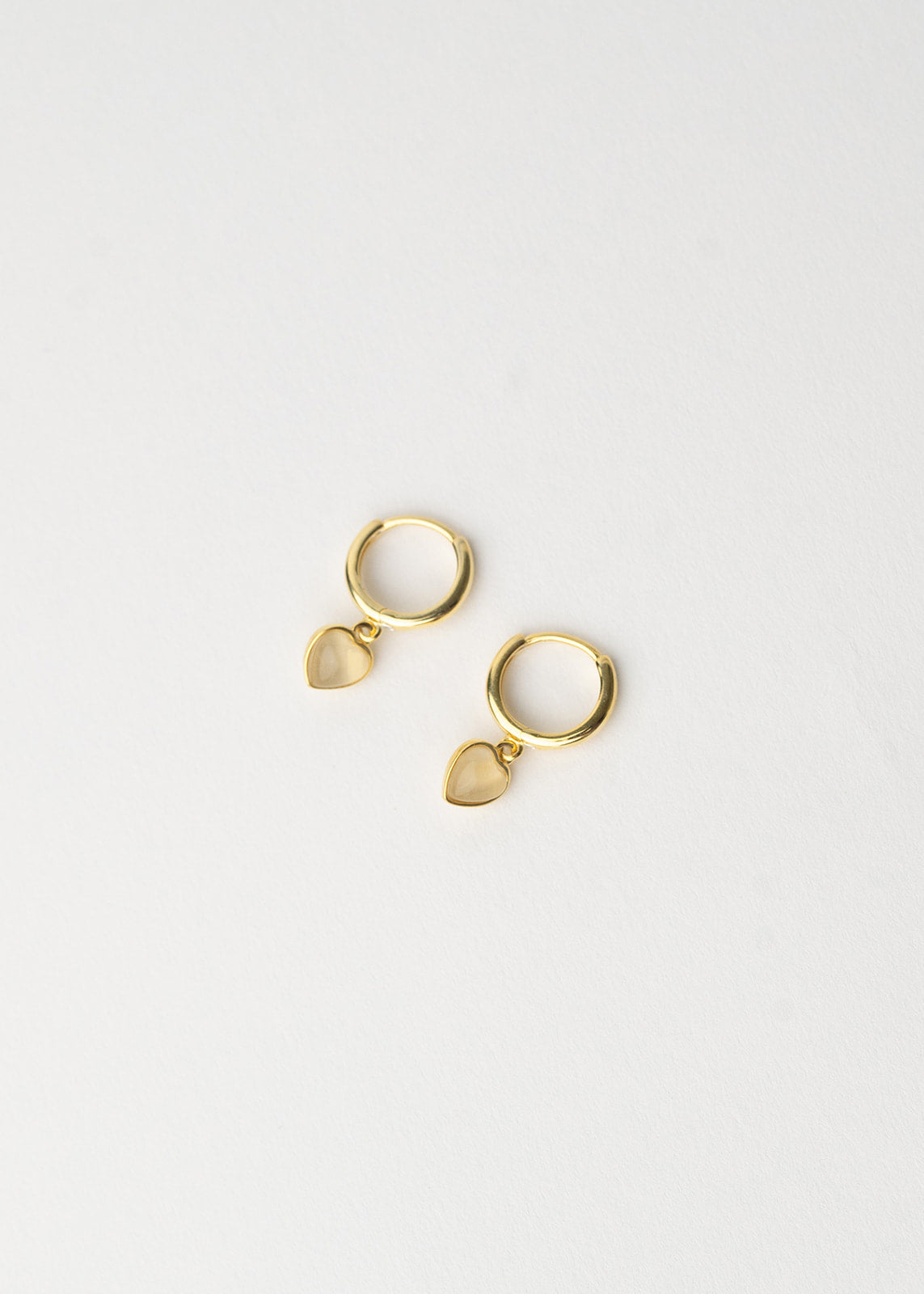 Opal Heart Earrings