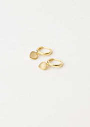 Opal Heart Earrings