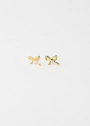 Gold Bow Studs
