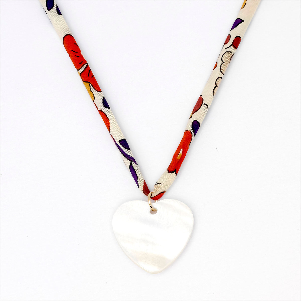 Liberty Mother Of Pearl Charm Necklace