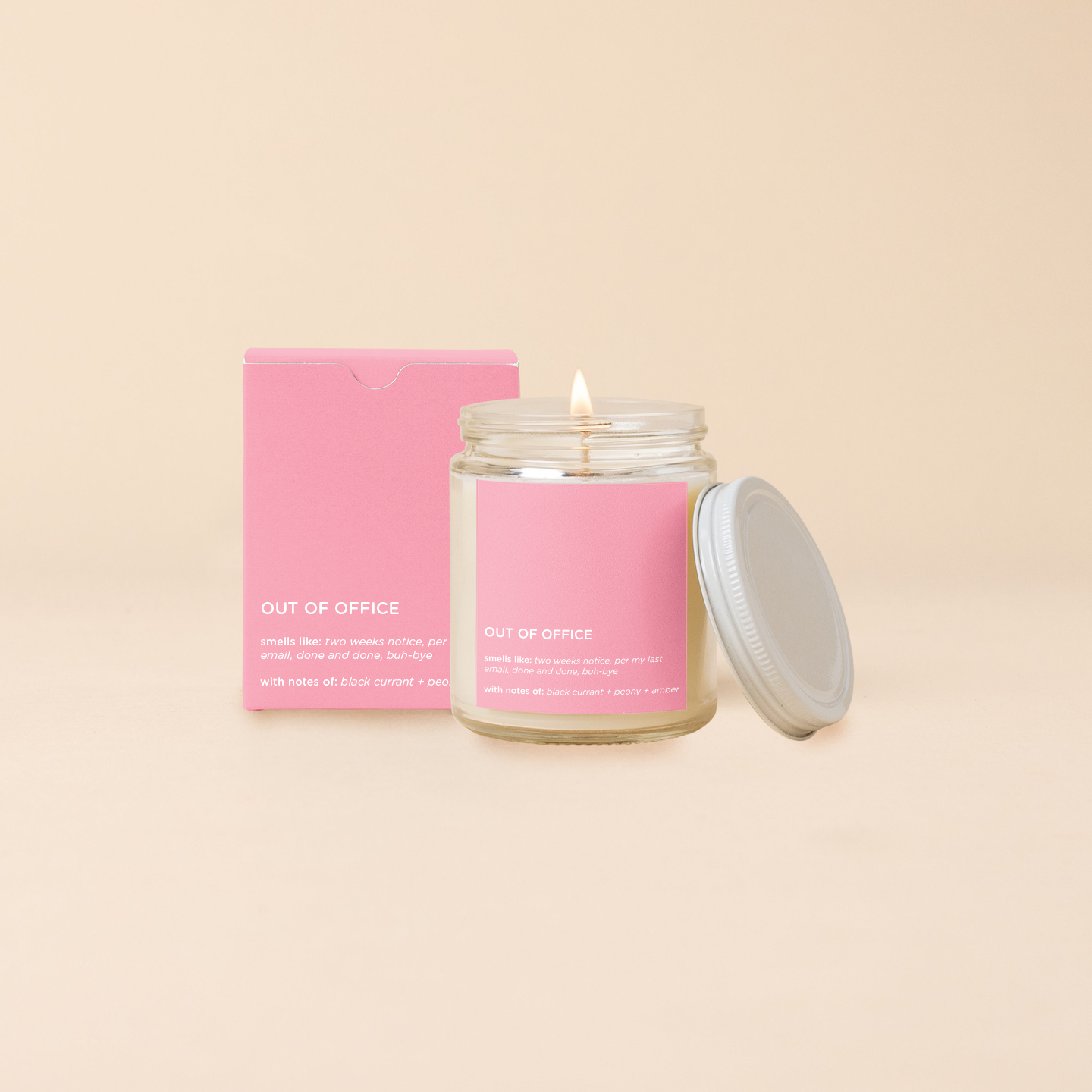 Candle Jar W/lid - Life