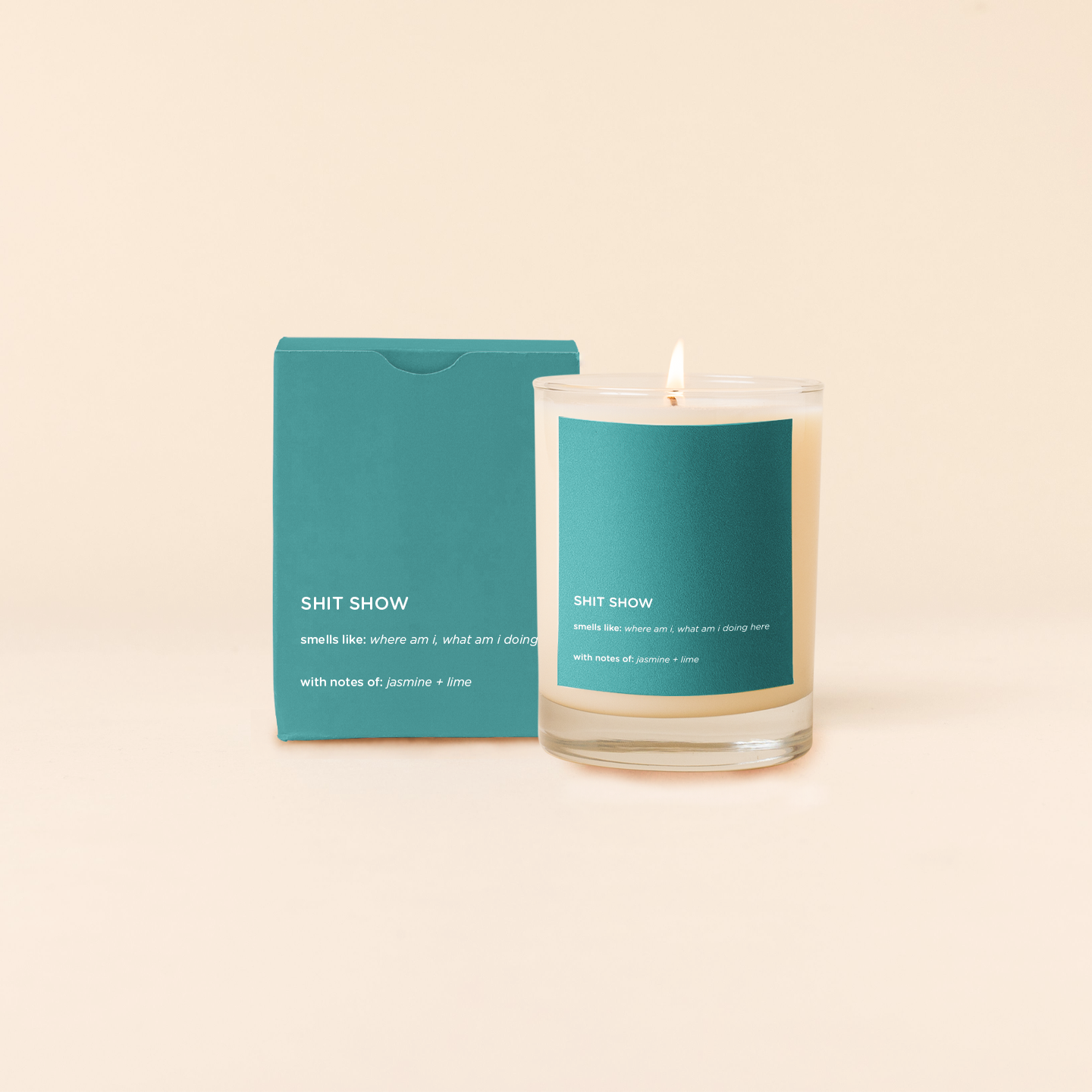 Talking Out Of Turn Life Rocks Glass Candle