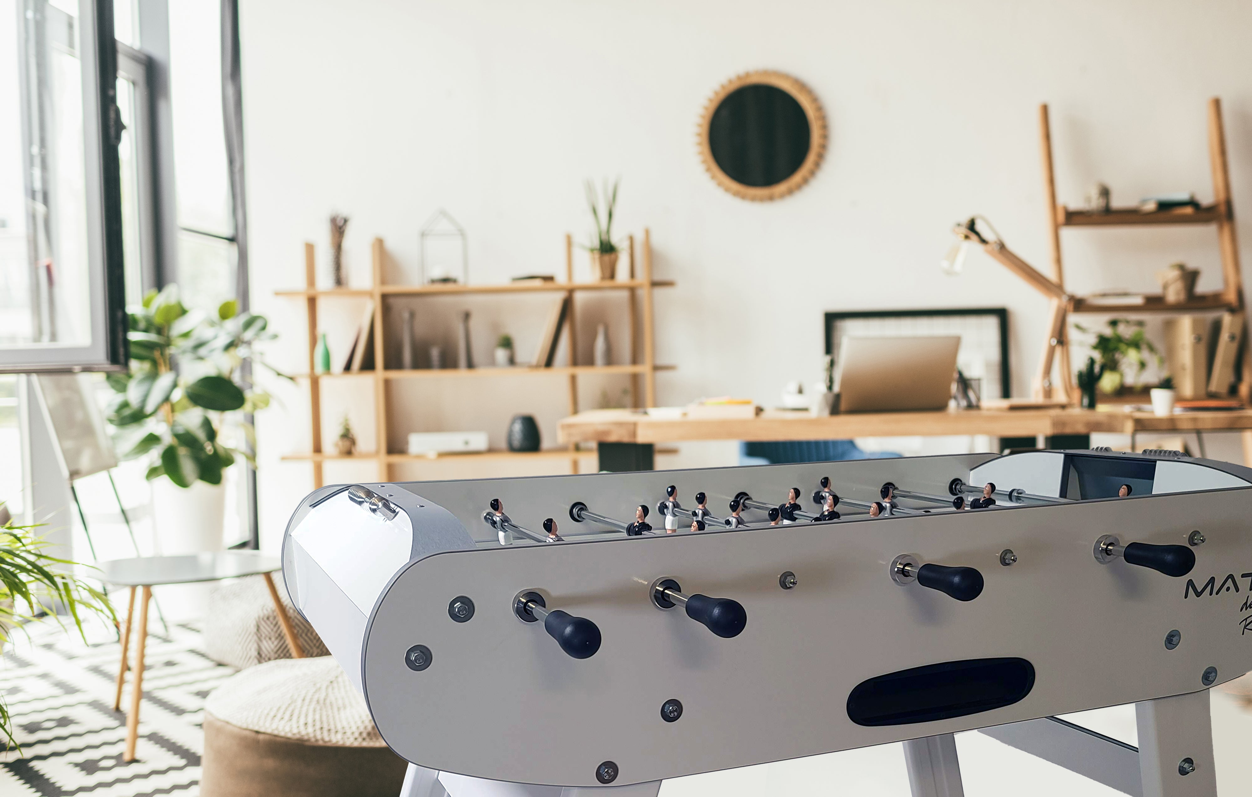 René Pierre Match Blanc Indoor Foosball Table