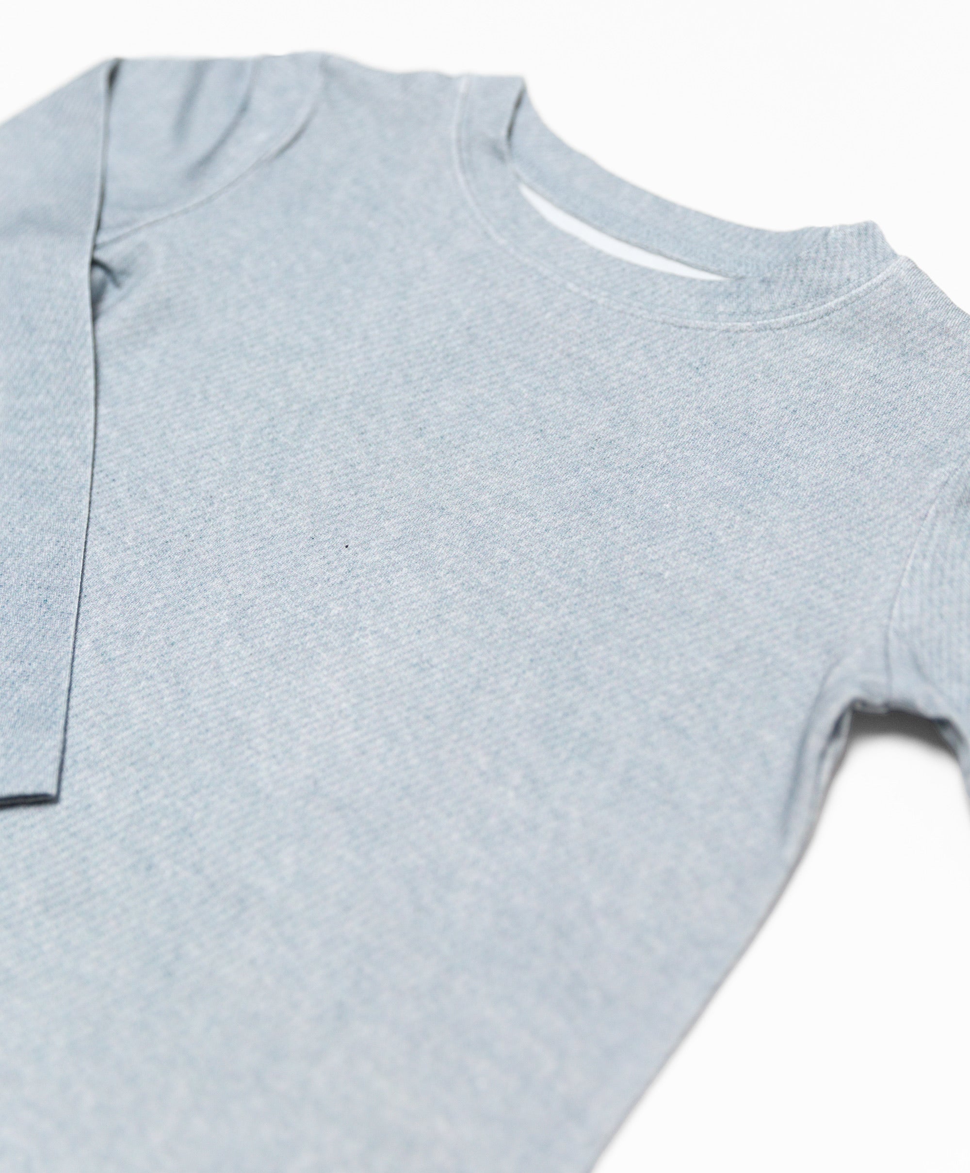 Light Blue Denim Print Two-piece Set