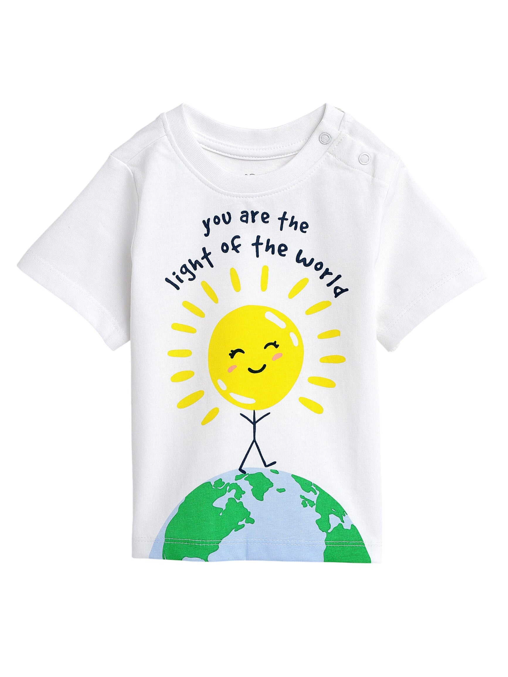 Light Of The World Short Sleeve T-shirt Cotton