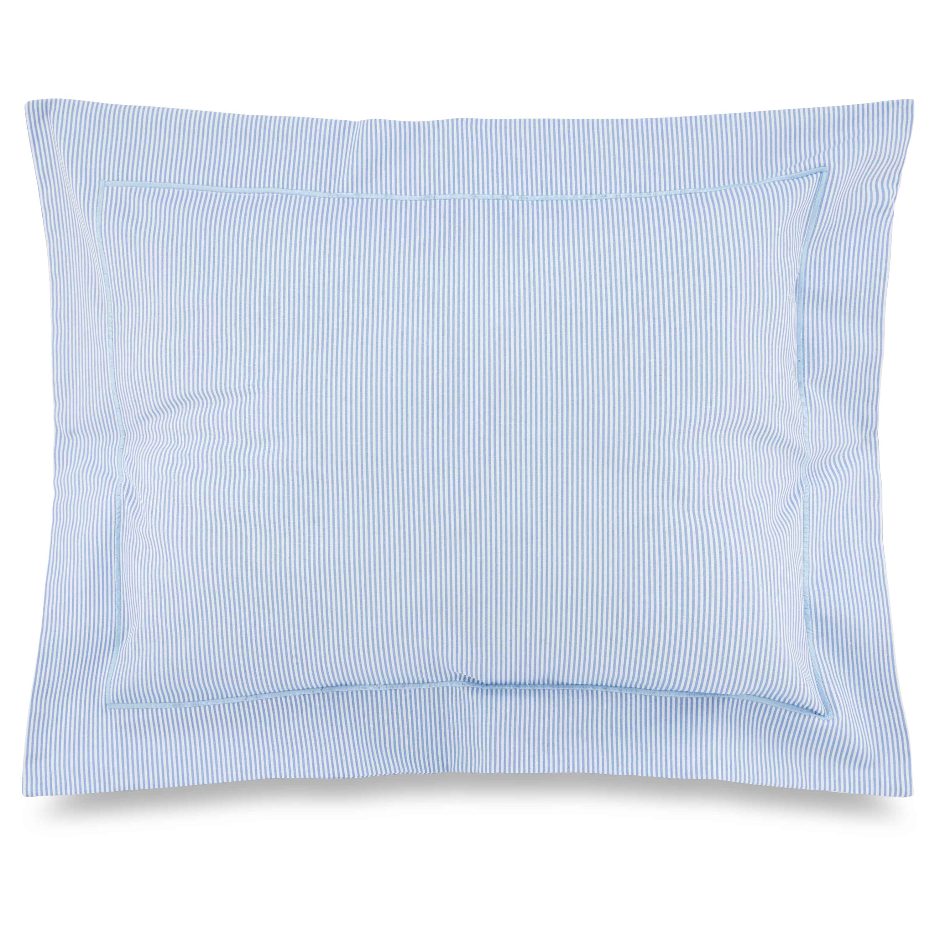 Striped Pillowcase - Light Blue