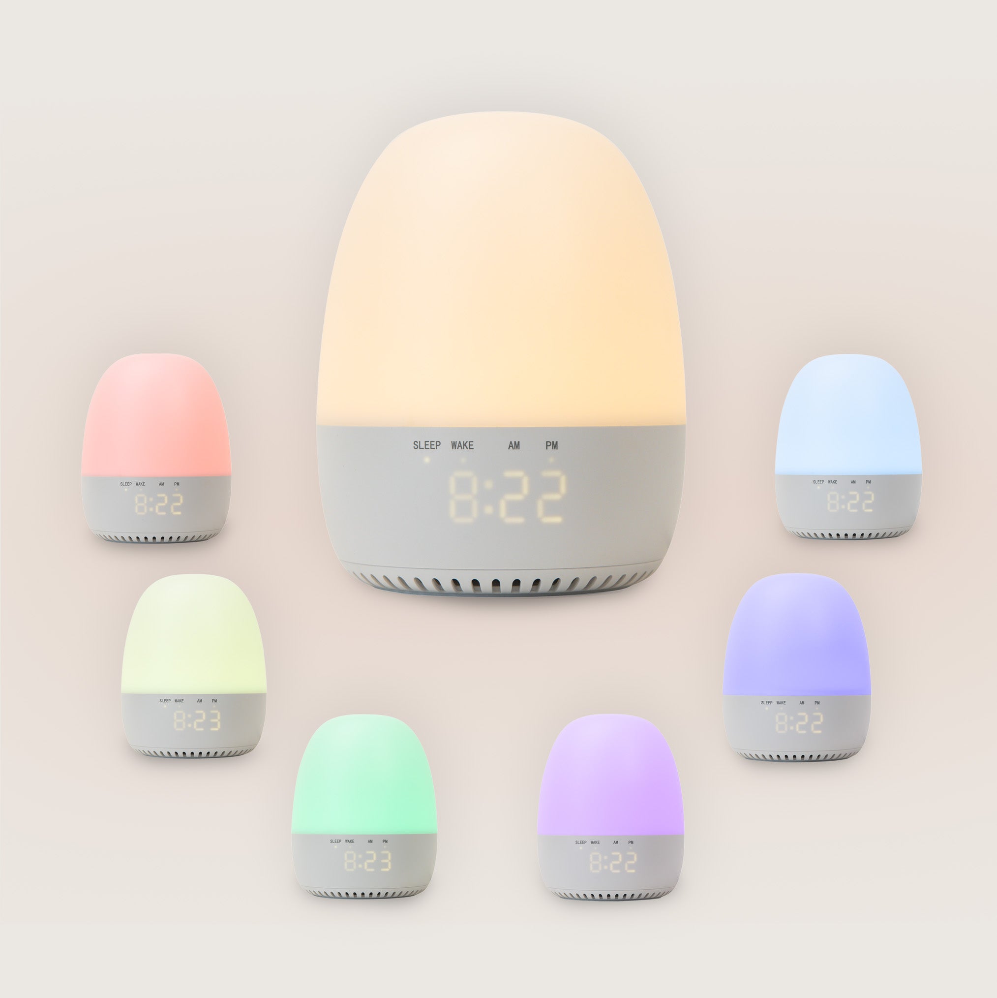 Light To Rise Sleep Trainer, Sound Machine, And Night Light