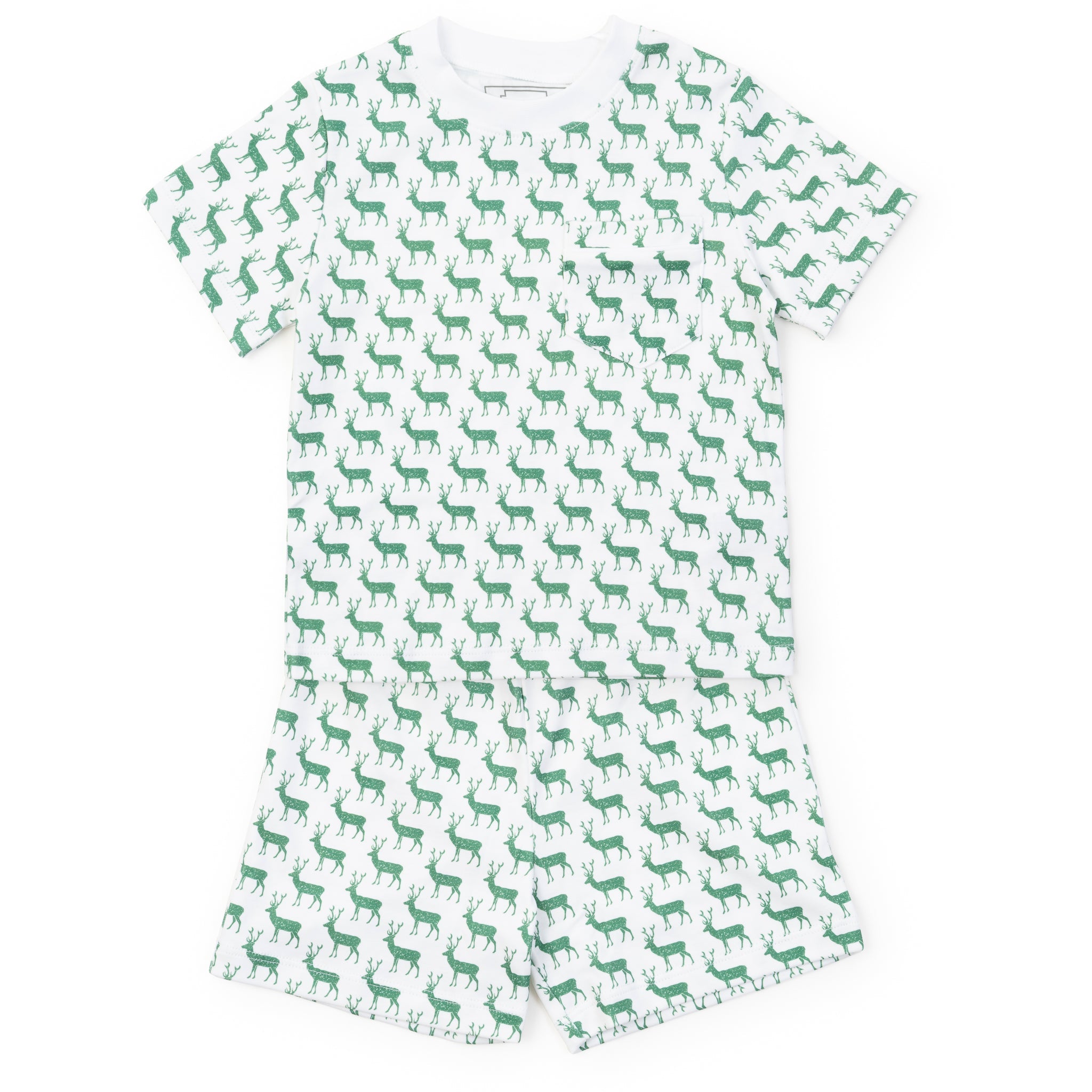 Charles Boys' Short Set - Woodland Deer