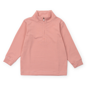 Sam Quarter Zip Pullover By Lh Sport - Orange Stripes