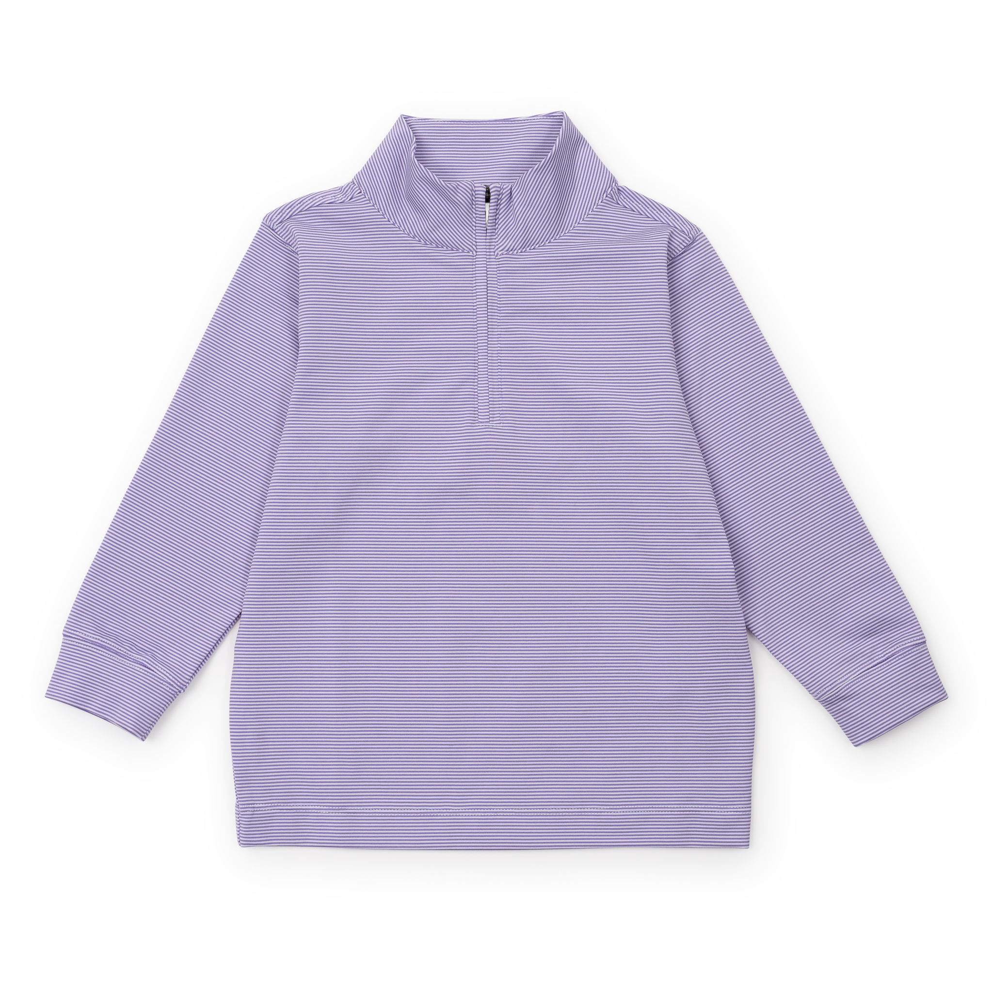 Sam Quarter Zip Pullover By Lh Sport - Purple Stripes