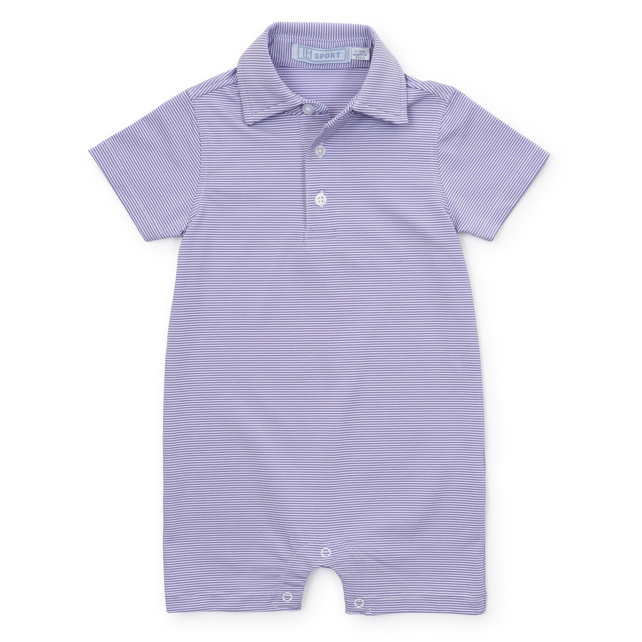 Austin Boys' Performance Shortall By Lh Sport - Purple Stripes