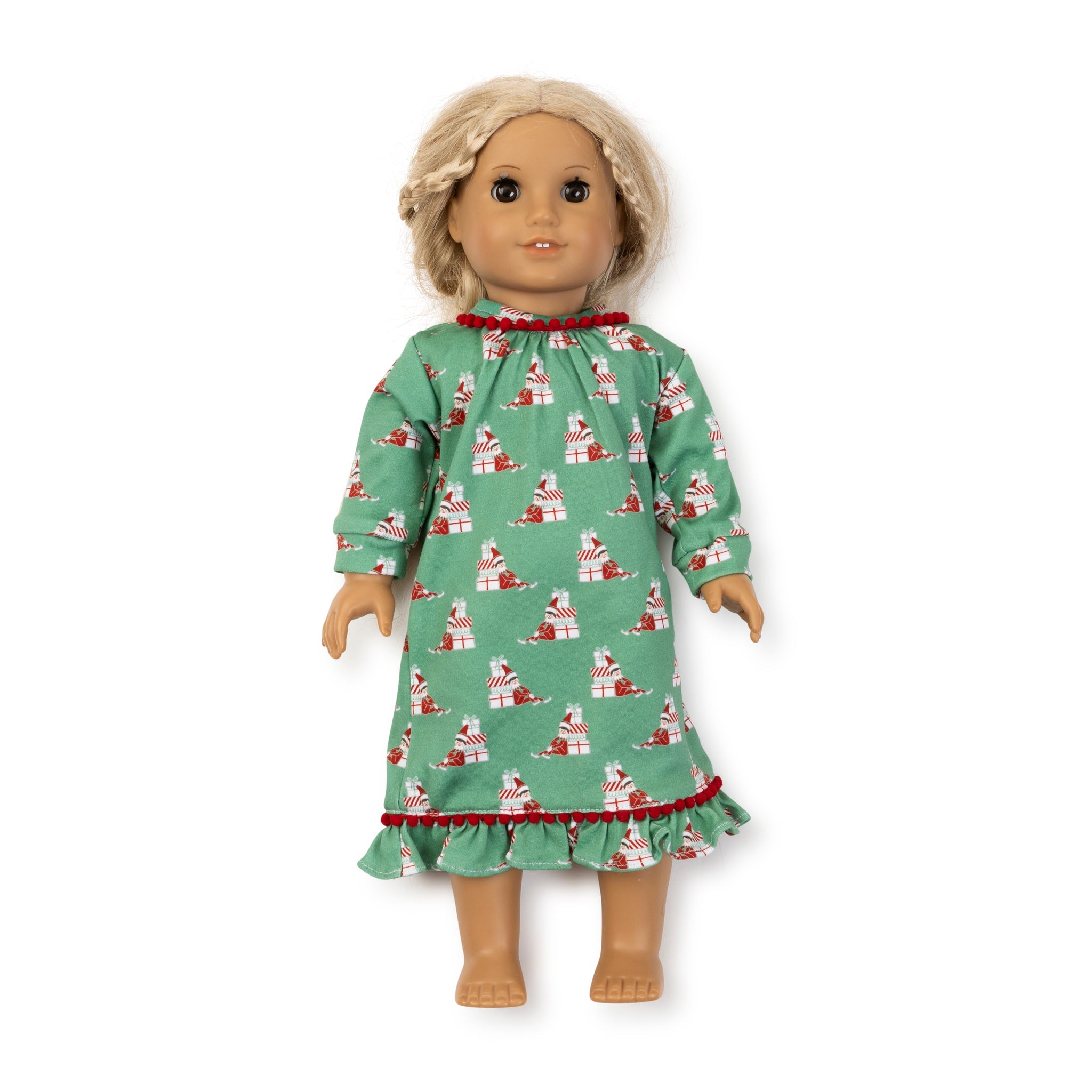 Carlin Doll Dress - Santa's Helper