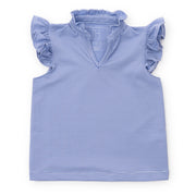 Ellie Girls' Sleeveless Performance Top By Lh Sport Blue Stripes (old Fit - Runs Large)