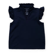 Ellie Girls' Sleeveless Performance Top By Lh Sport Navy (old Fit - Runs Large)