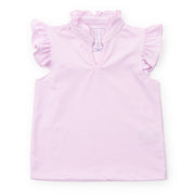 Ellie Girls' Sleeveless Performance Top By Lh Sport Pink Stripes (old Fit - Runs Large)