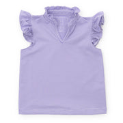 Ellie Girls' Sleeveless Performance Top By Lh Sport Purple Stripes (old Fit - Runs Large)