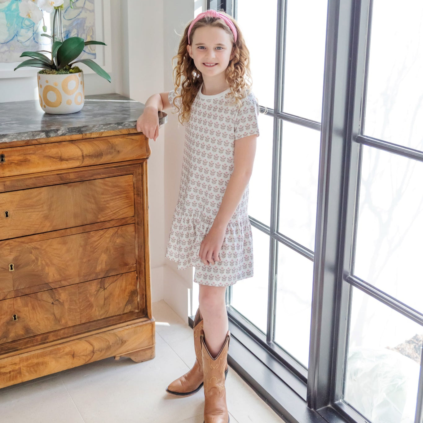 Lottie Girls' Dress - Berkshire Batik Floral