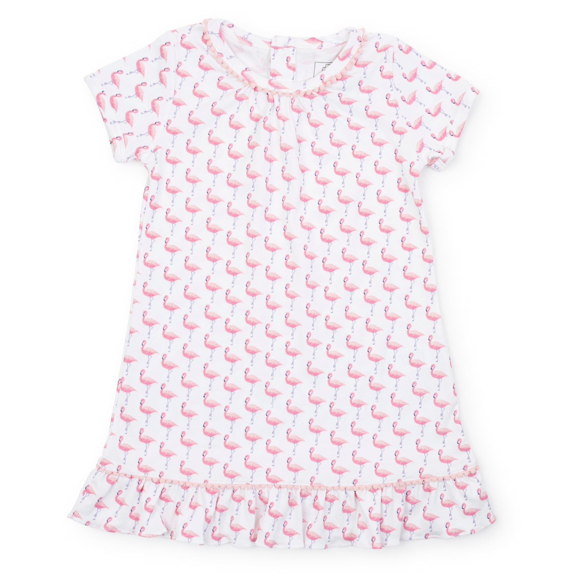 Camden Girls' Pima Cotton Dress - Fabulous Flamingos