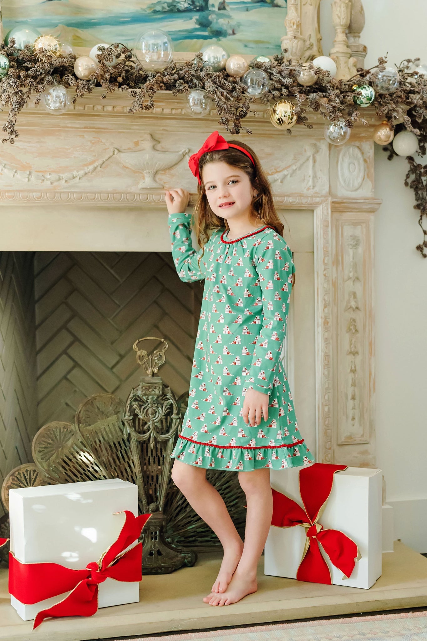 Carlin Girls' Dress - Santa's Helper