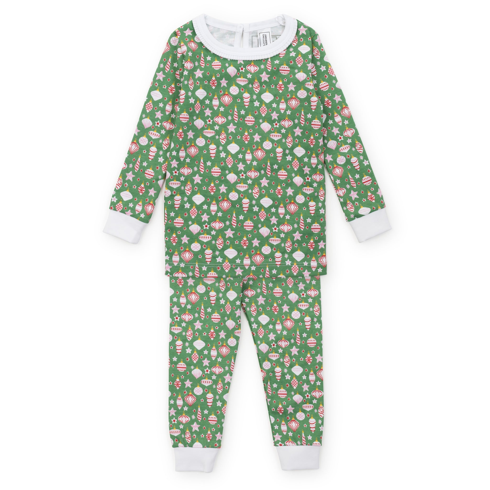 Ava Girls' Pajama Pant Set - Retro Ornaments