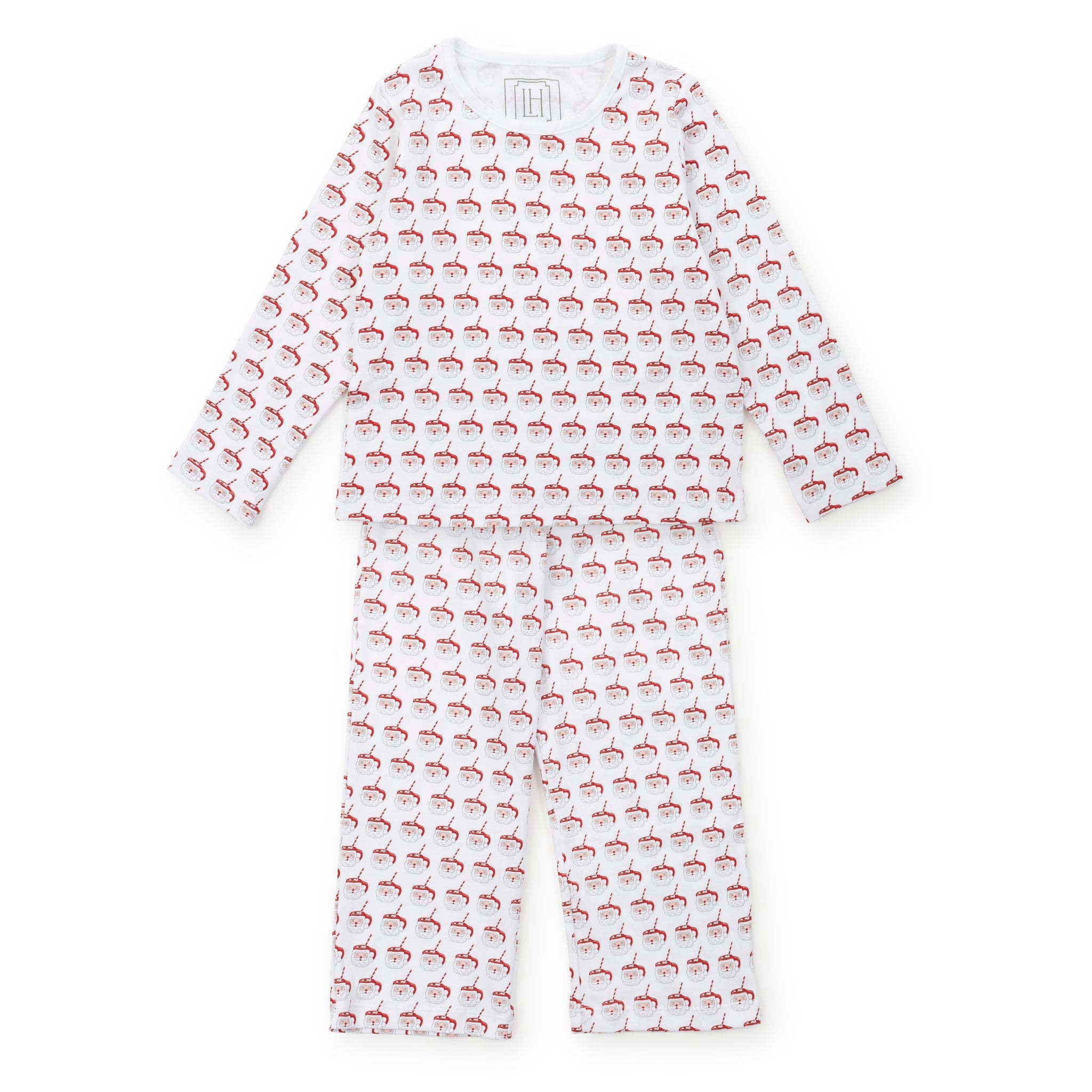 Millie Girls' Pant Set - Hot Cocoa Santa