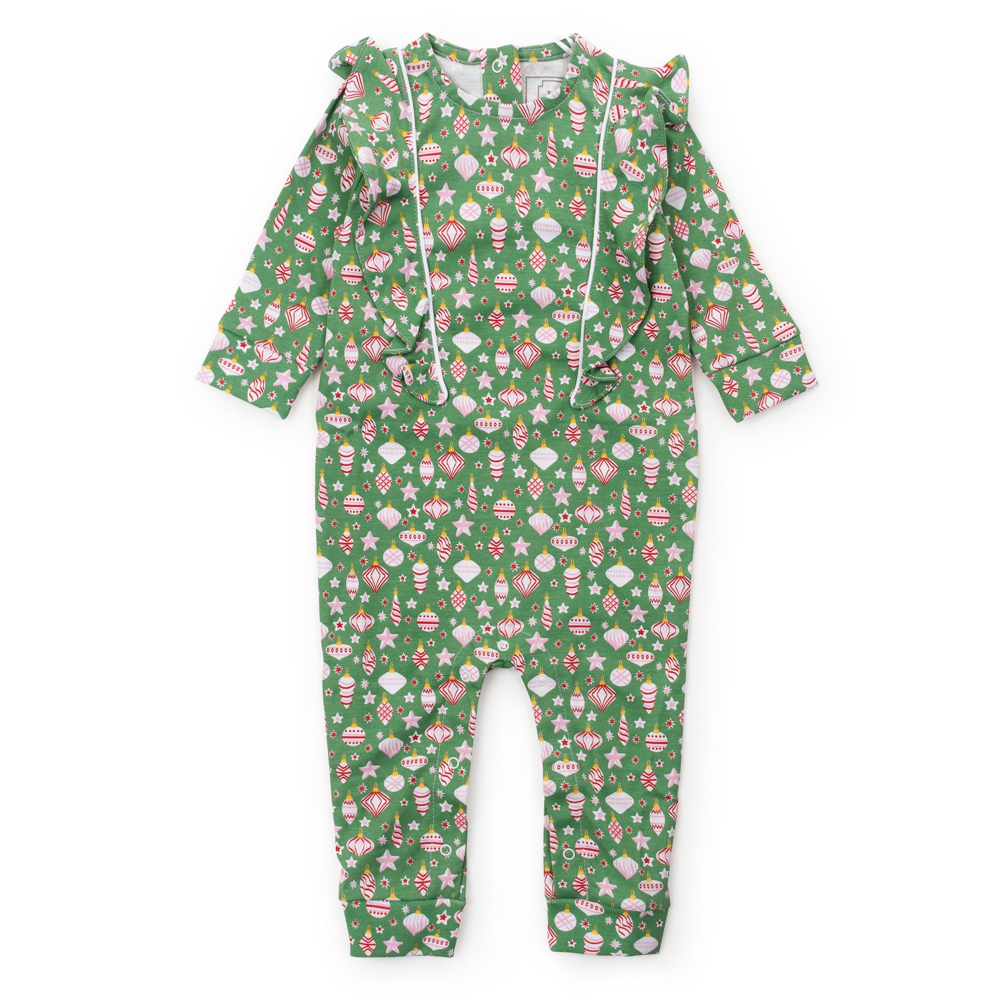 Evelyn Girls' Romper - Retro Ornaments